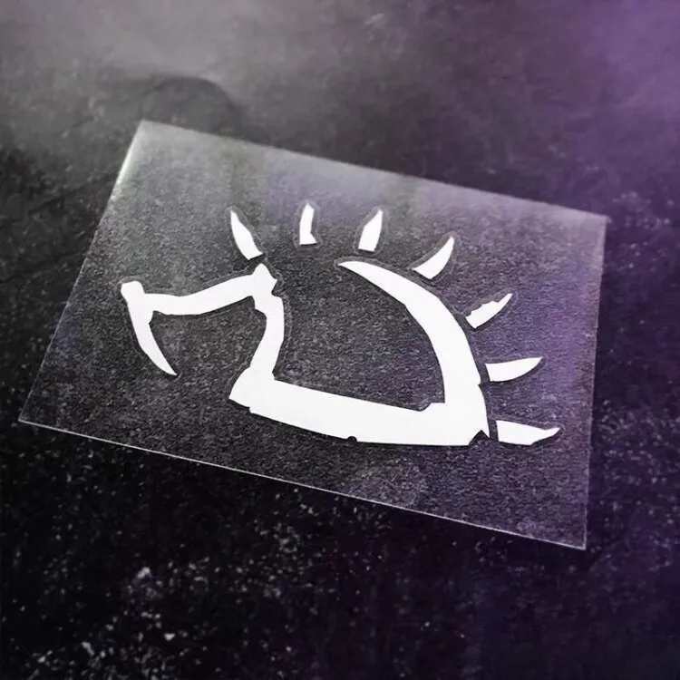 赵雷刺猬民谣摇滚单色镂空汽车贴纸反光油箱盖笔记本贴拉花车贴