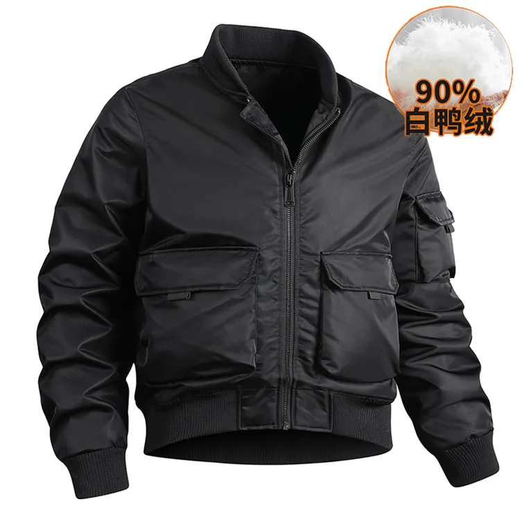 【羽绒款】冬季夹克三防羽绒款硬汉外套男士夹克男飞行羽绒夹克