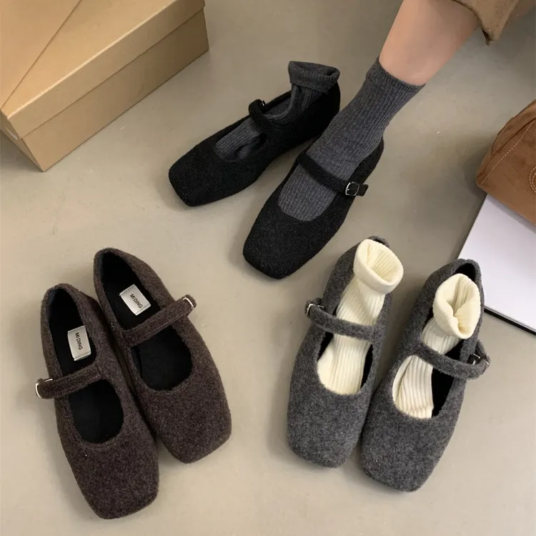 法式内增高毛毛鞋女外穿2025秋冬新款晚晚风小个子加绒玛丽珍单鞋