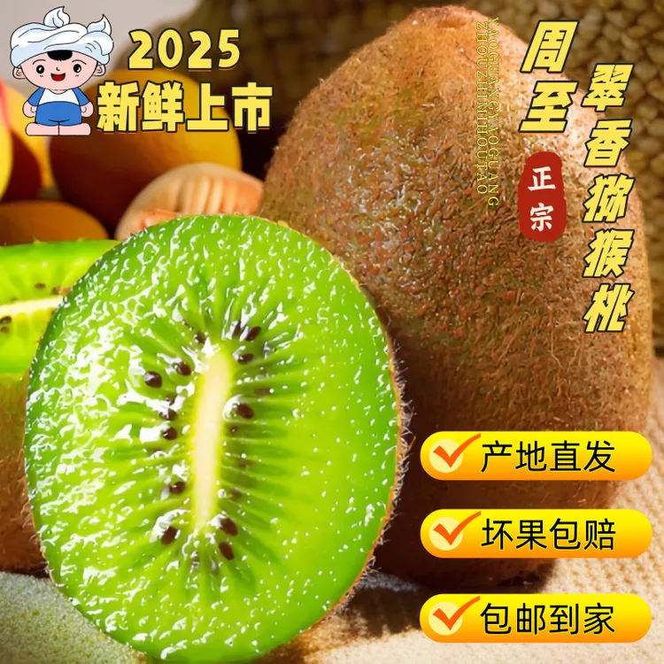【周至翠香猕猴桃】顺丰包邮精选大果特大果2025年新鲜猕猴桃奇异果