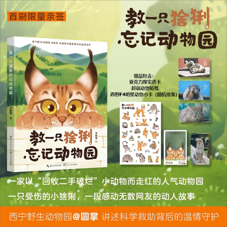 百万人追更猞猁天线宝宝归家全记录《教一只猞猁忘记动物园》圆掌