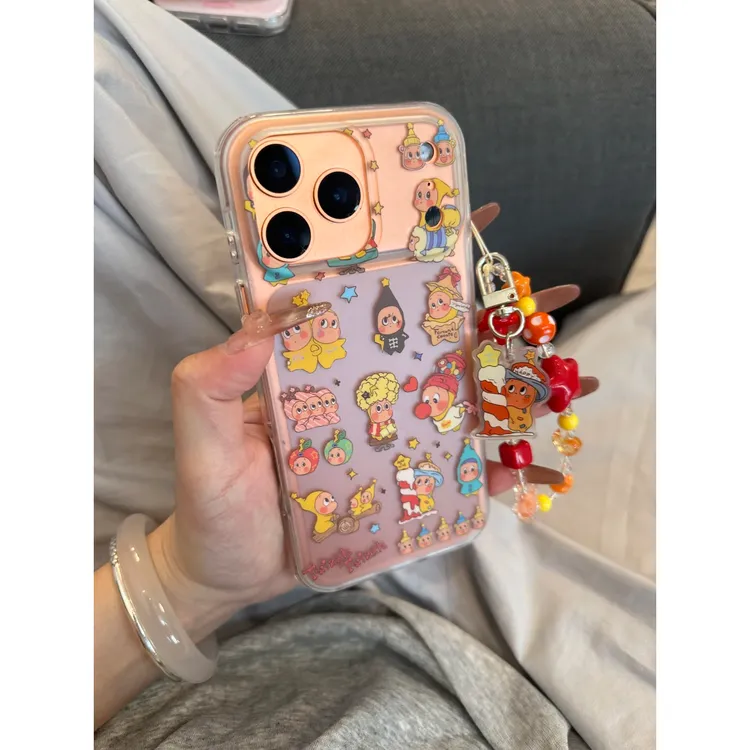 点蜡烛星星人适用苹果17promax/16pro手机壳华为VIVO小米OPPO可爱