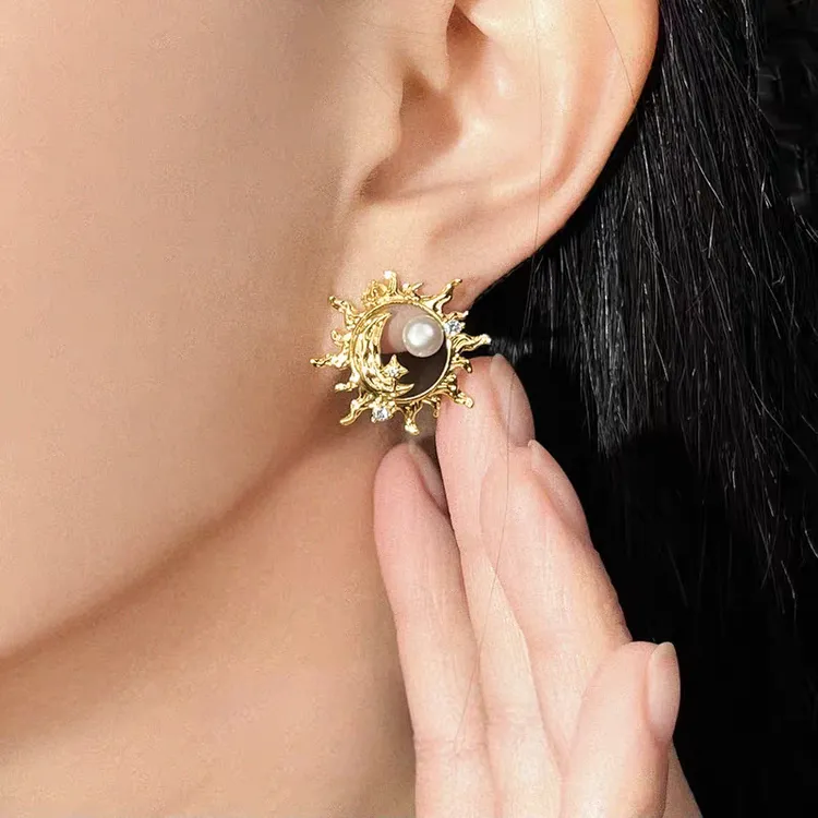 适合冬天的漂亮绝美耳夹原创淡水珍珠复古文艺轻奢