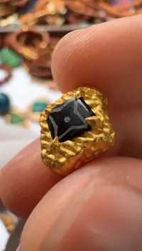 【闪购商品】玛瑙/玉髓背云足金镶嵌24k玛瑙背云