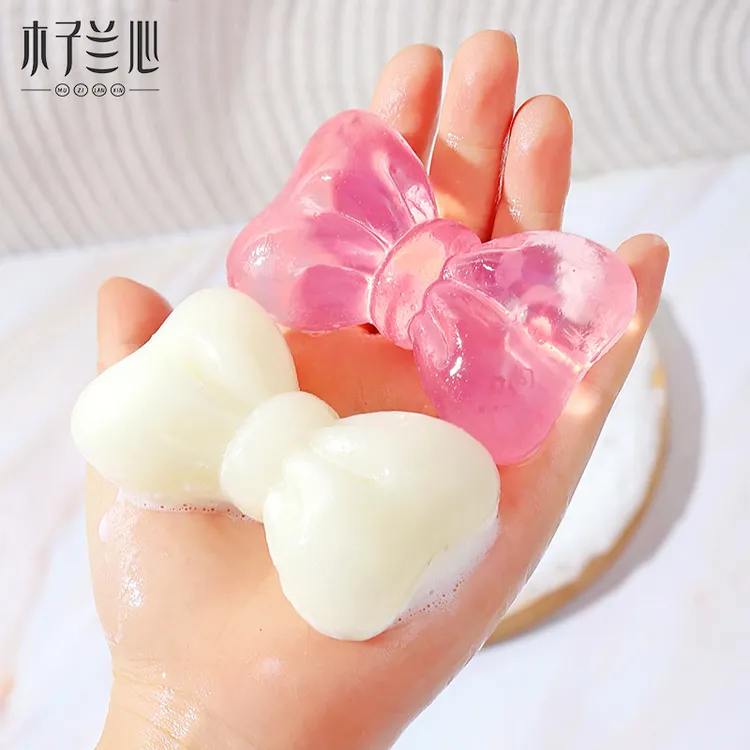 蝴蝶结皂羊奶皂精油沐浴洁面皂持久留香玫瑰皂亲肤国货羊脂皂香皂