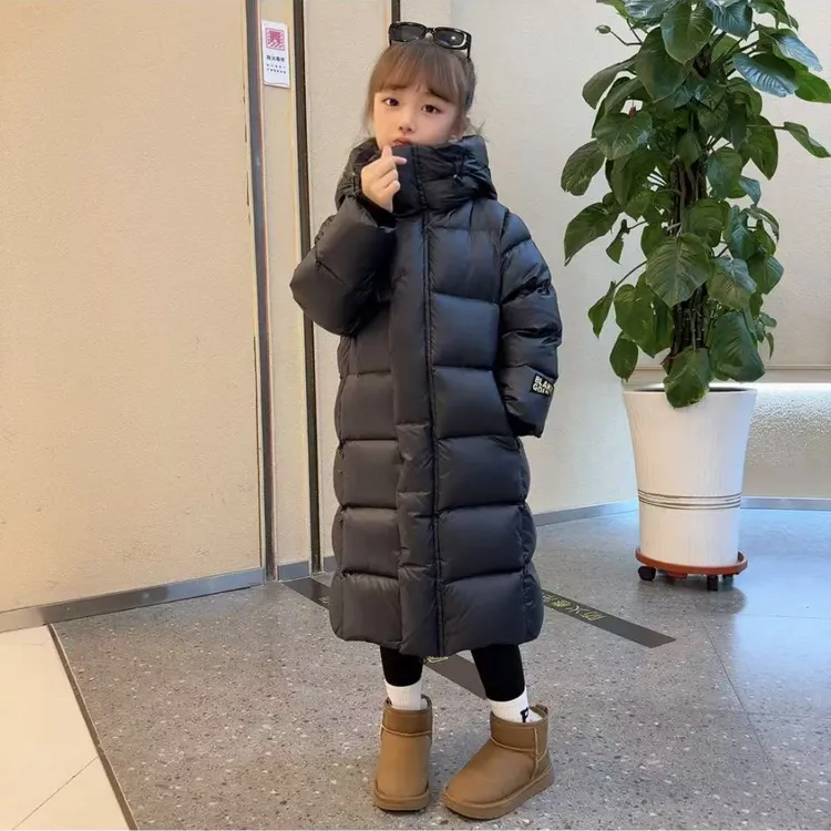反季新款儿童羽绒服黑金泡芙男童女童帅气潮流炸街洋气童装外套