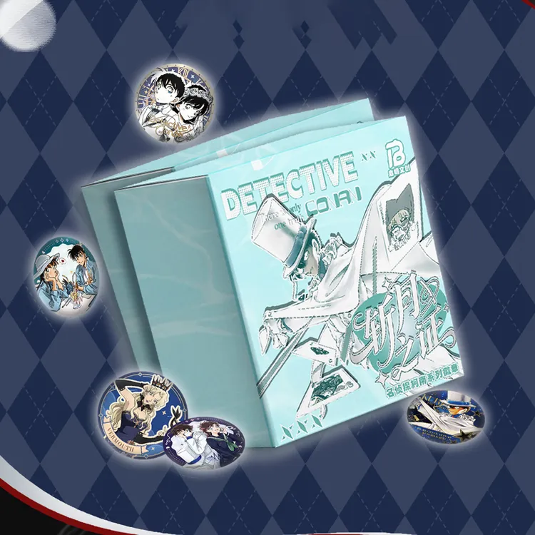 拆盒 (贴贴乐)【名侦探柯南吧唧】启明文创徽章盲盒二创