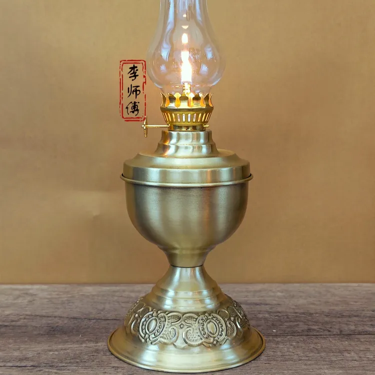 新款黄铜长明灯茶室摆件家用创意酥油灯露营氛围灯厂家直销