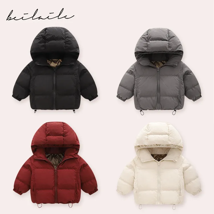 【连帽三防石墨烯羽绒服 小乐妈咪】婴儿童羽绒服男女宝秋冬外套 I2