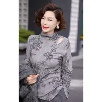 【渣渣推荐小衫】AJE9536款长袖打底复古小众半高领修身衫