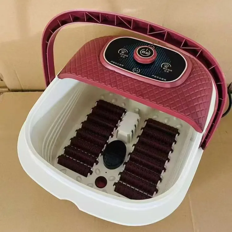 【新疆西藏包邮】新款泡脚桶家用自动加热洗脚盆电动按摩半自动足浴