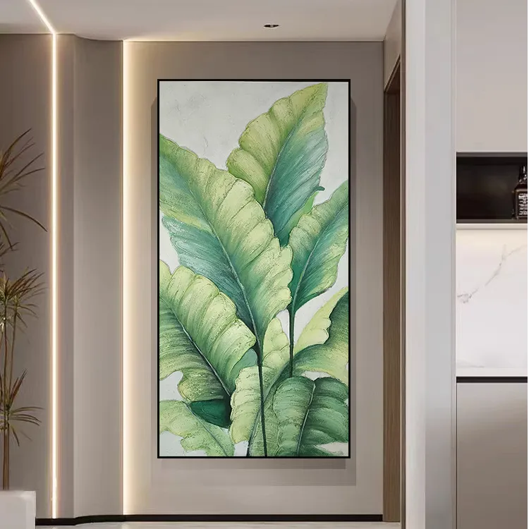 家大业大装饰画油画玄关客厅沙发背景墙装饰画手工油画立体壁画