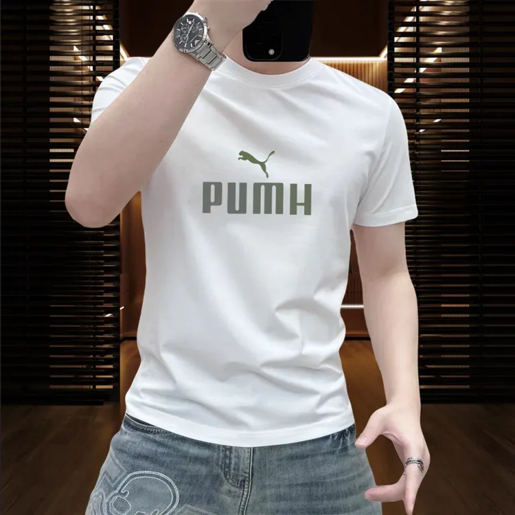 宽松圆领纯棉短袖美式潮流百搭设计感男士上衣T恤重磅纯棉透气秋