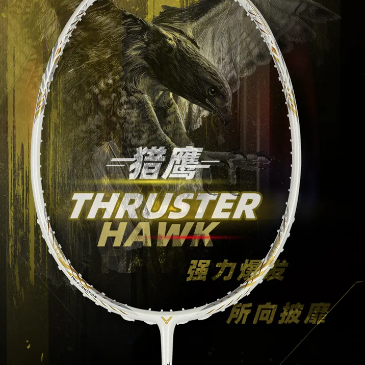 全碳素进攻型羽毛球拍TK-HAWK小隼