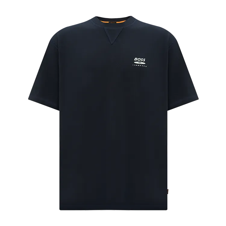 BOSS雨果博斯男士夏季时尚印花宽松圆领半袖国际奢侈品牌男t恤