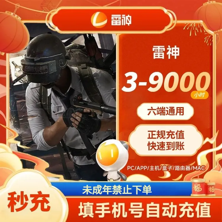  【雷神加速器】3-1999小时时长随时可暂停官方正品商品图