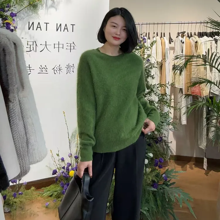 TANTAN  气质时尚套头六色羊毛衫2225