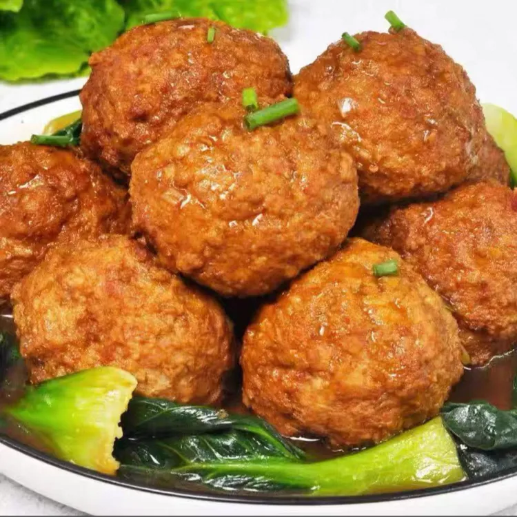 玉华食府天津四喜丸子580g/袋×2袋开袋即食红烧狮子头精瘦肉丸子