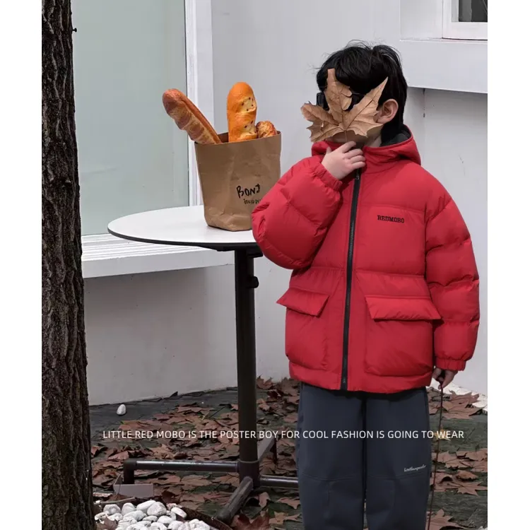 【耀选专属 】童装中大男儿童90白鸭羽绒服两面穿2025冬季新款MMY841303