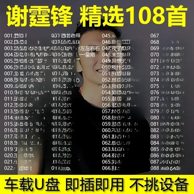 谢霆锋原唱歌曲合集精选U盘汽车载音乐优盘流行经典无损高音质mp3