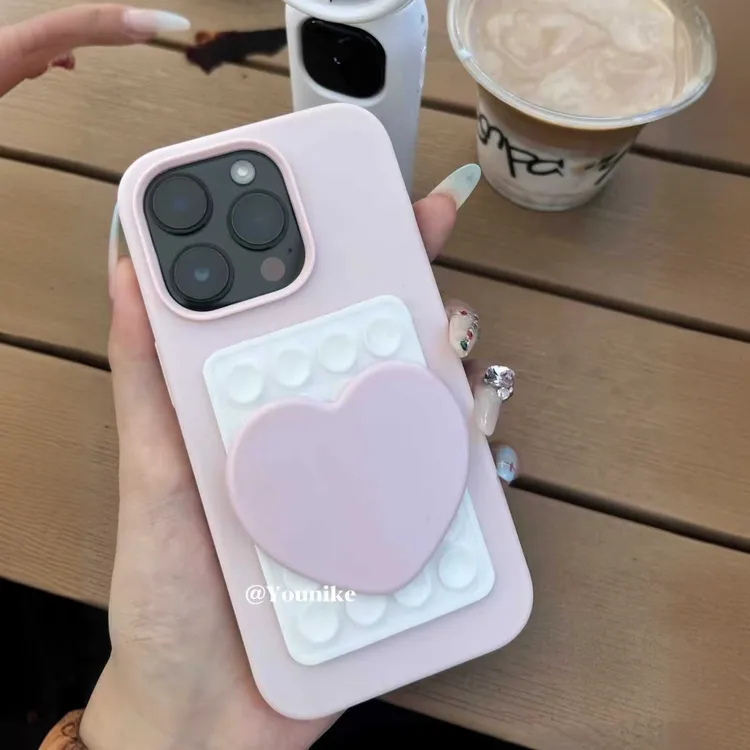 吸盘手机壳韩INS同款适用苹果15Pro手机壳13XSMax/xr/12女16/14p