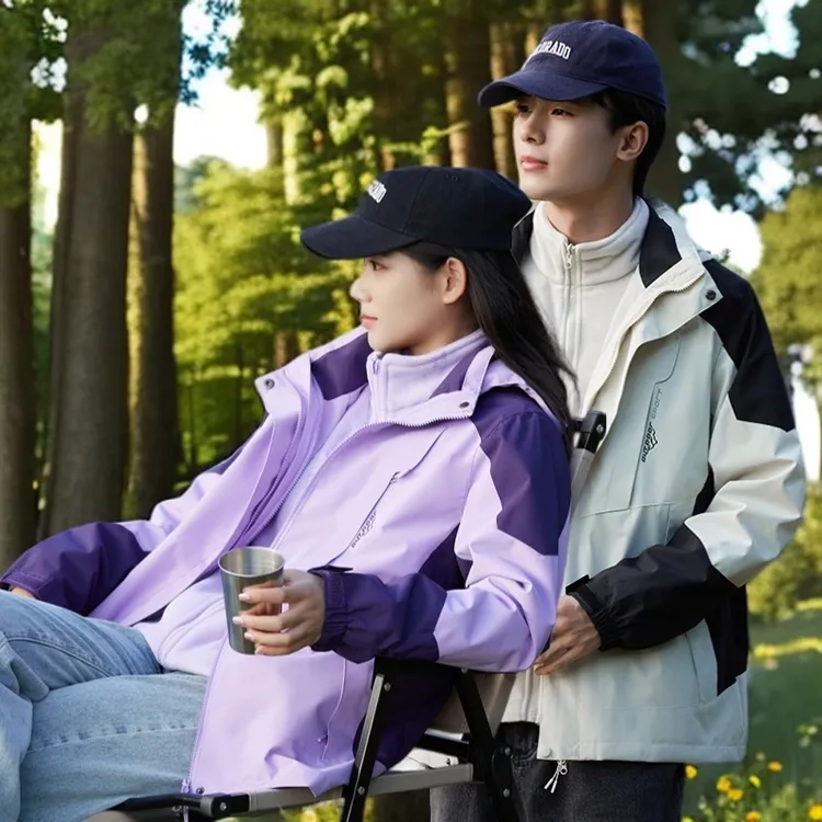 品牌排行榜爆款三合一冲锋衣可拆卸高性价比户外防风防水情侣男女