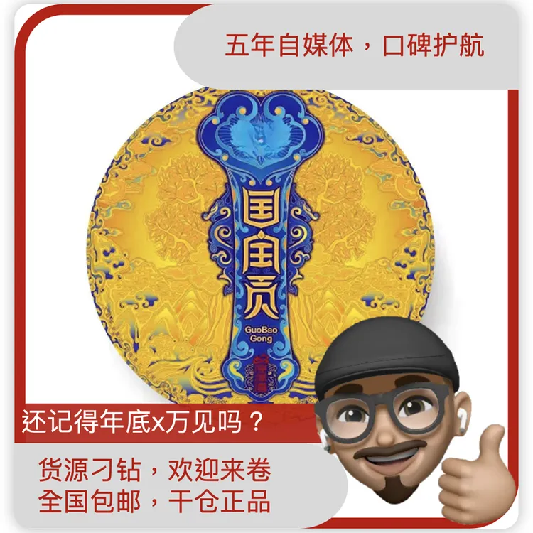 DY1901国宝贡普洱生茶10g分享装