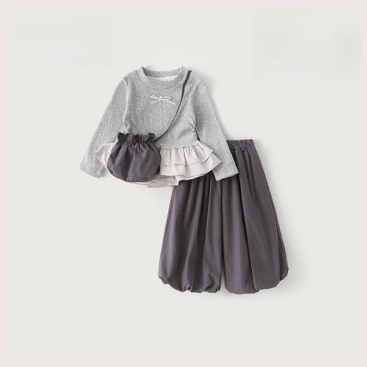 女童套装春秋款2025新款洋气时髦秋季女孩宝宝衣服儿童秋装两件套