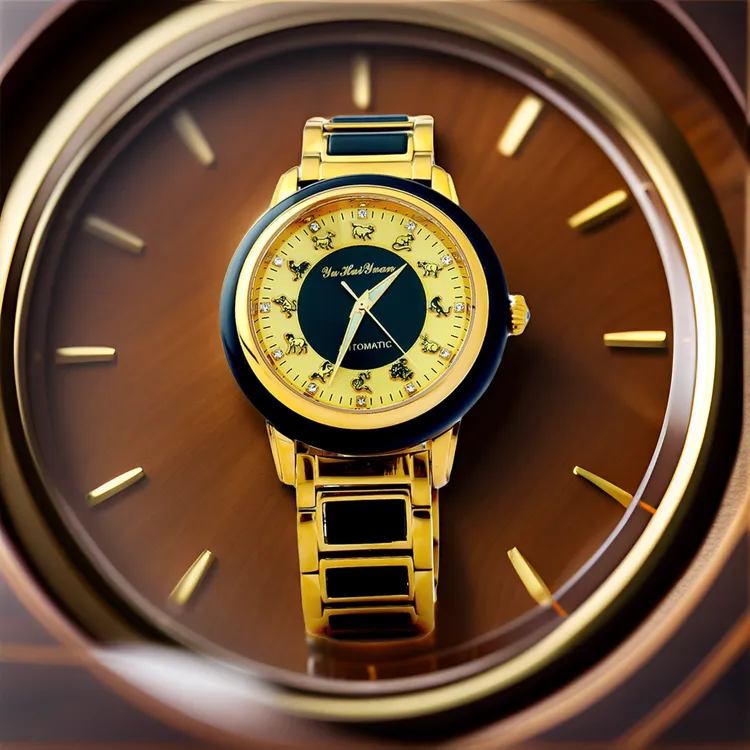 十二生肖自动机械防水复古休闲玉石情侣腕表