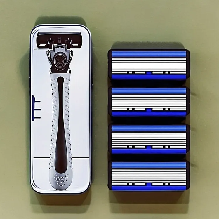 【双11大促】进口剃须刀手动刮胡刀六层老式刮脸刀手动剃须刀刮胡刀