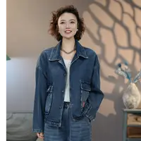 CK9271蓝#2025秋季新款水洗牛仔外套百搭上衣显瘦牛仔潮流