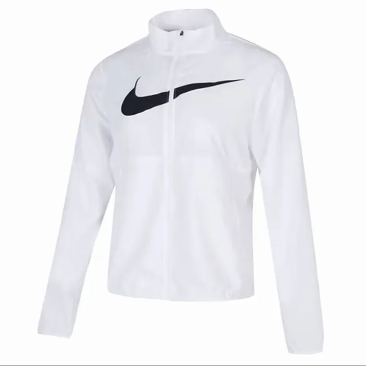 Nike耐克女子运动休闲速干夹克立领白色时尚户外外套HV2648-100