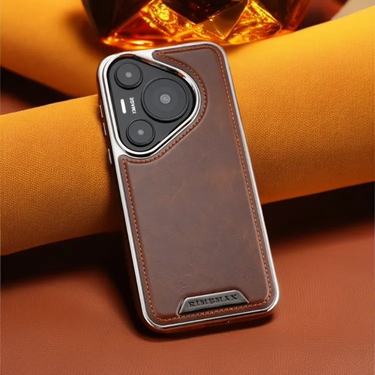 适用华为pura70pro+手机壳Pura80pro+皮质磁吸防摔新款高级感高档