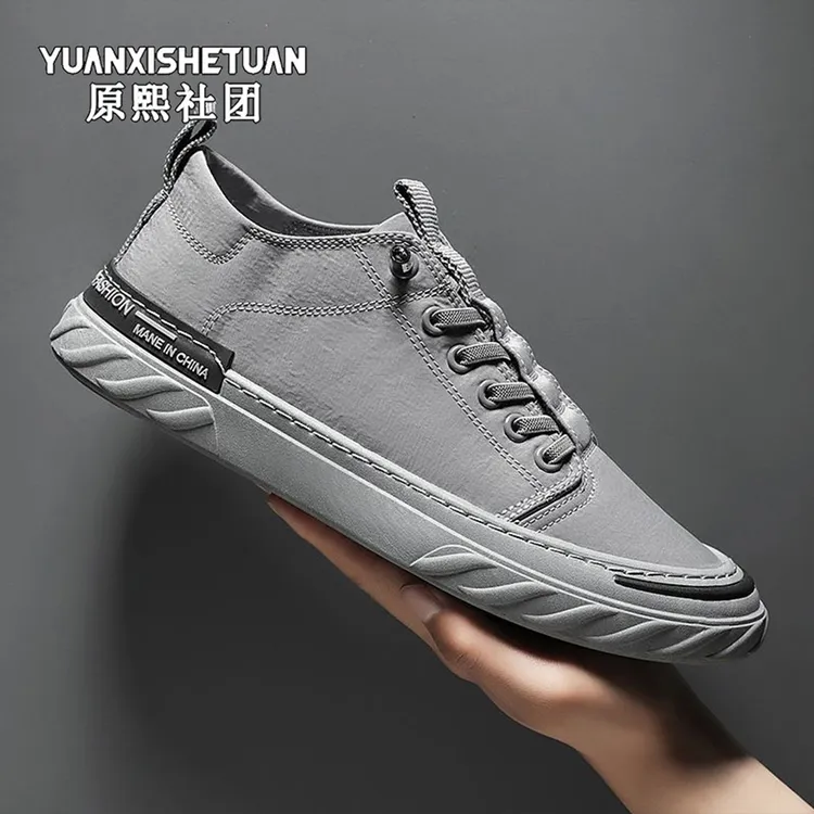 厂家直销男休闲布鞋一脚蹬开车鞋软底软面耐穿耐磨舒适透气不闷脚商品图