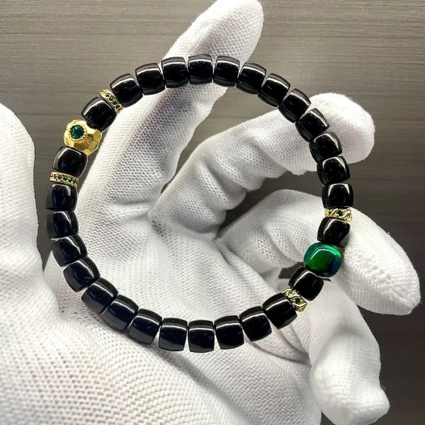 青鸾-印尼老料椰蒂直切手串精工7*6mm手工高抛原创设计文玩手链