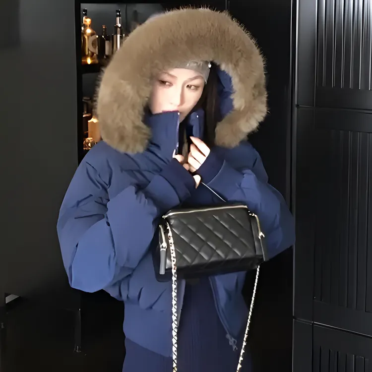 2025冬季时尚收腰棉衣棉服百搭显瘦高级感加厚棉袄短款保暖外套女