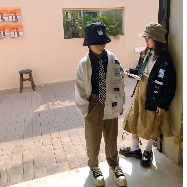 2025春季男童女童洋气韩版时尚开衫潮流外套