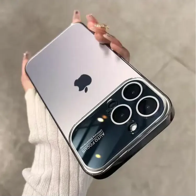 适用苹果16promax大视窗电镀磨砂壳秒变17iphone15/14防摔手机壳 