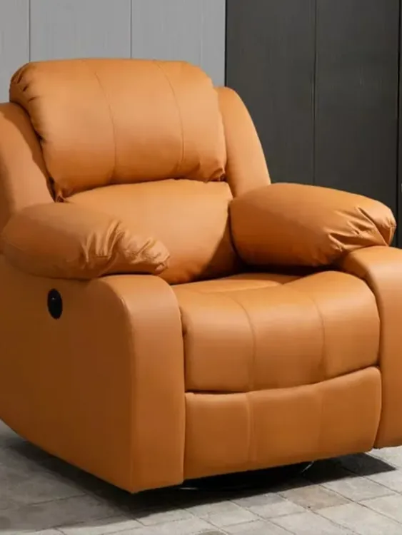 真皮多功能头等舱太空舱单人电动沙发阳台客厅沙发懒人可坐可躺