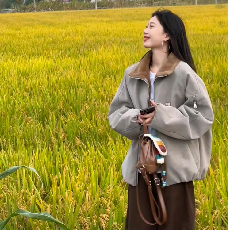 2025秋冬季新款时尚一整套气质甜美减龄百搭休闲外套裤子两件套