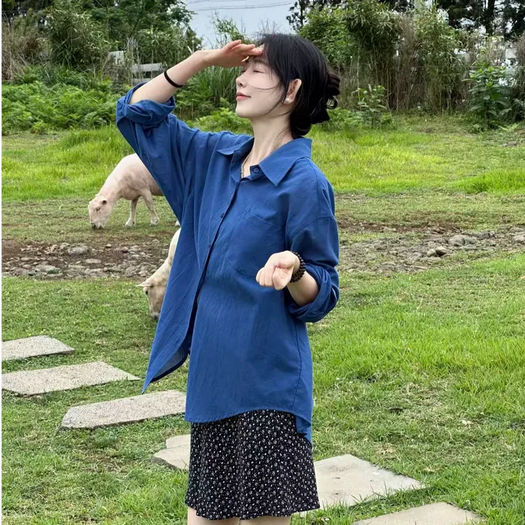 OUDOCKEE 鸥鸥【100棉】克蓝因 翻领贴袋纯棉休闲衬衫 C2502G424T