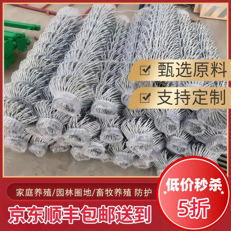 全面热镀锌铁丝网勾花网养鸡网荷兰鸡网果园网格防护网院墙围栏网