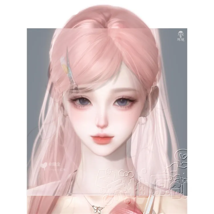 桃 自带轻熟体型 乔柚 逆水寒手游捏脸全职业女通用 原版