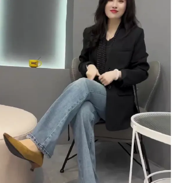 2025春季新款时尚女装网红潮流气质洋气外套裤子幸9id