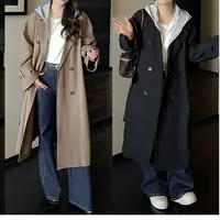 裂渡杨杨【巴黎画报】微胖大码女秋假两件双版本风衣外套ZY507A05