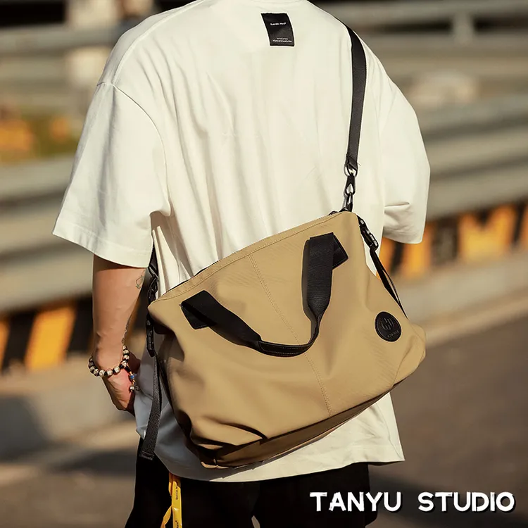 探屿短途旅行包轻便休闲大容量斜挎包男手提行李收纳包运动健身包