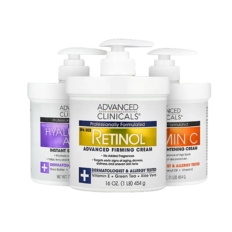 Advanced Clinicals身体乳视黄醇+维生素C+透明质酸