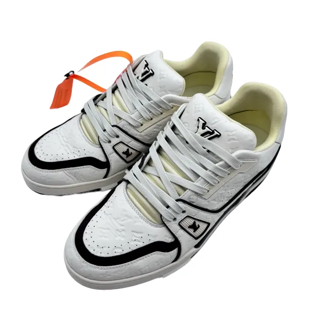 LV/6码40码/白棕Tyler联名款trainer板鞋/99新/vv810