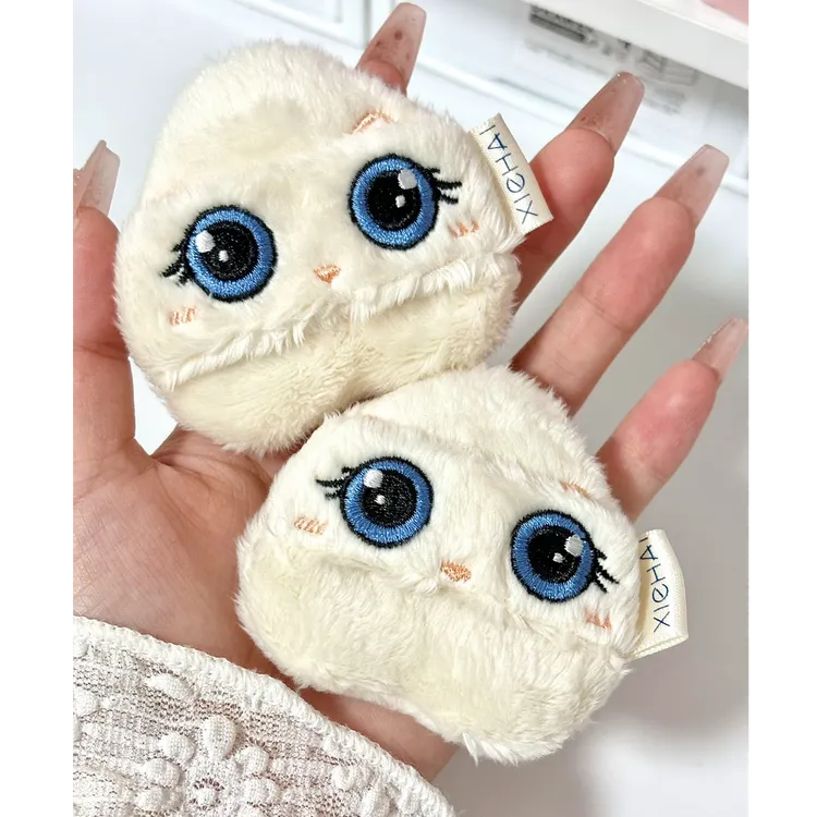 写海梦中情猫长绒系列粉扑 害羞猫迷人猫散粉定妆