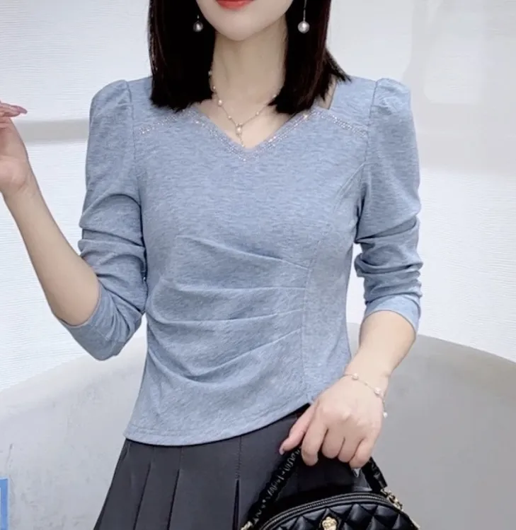 新款轻奢时尚2025短袖女气质减龄小众百搭轻职风洋气打底上衣T恤